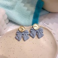 fashion blue earrings flowers geometric earrings simple alloy stud earringspicture17